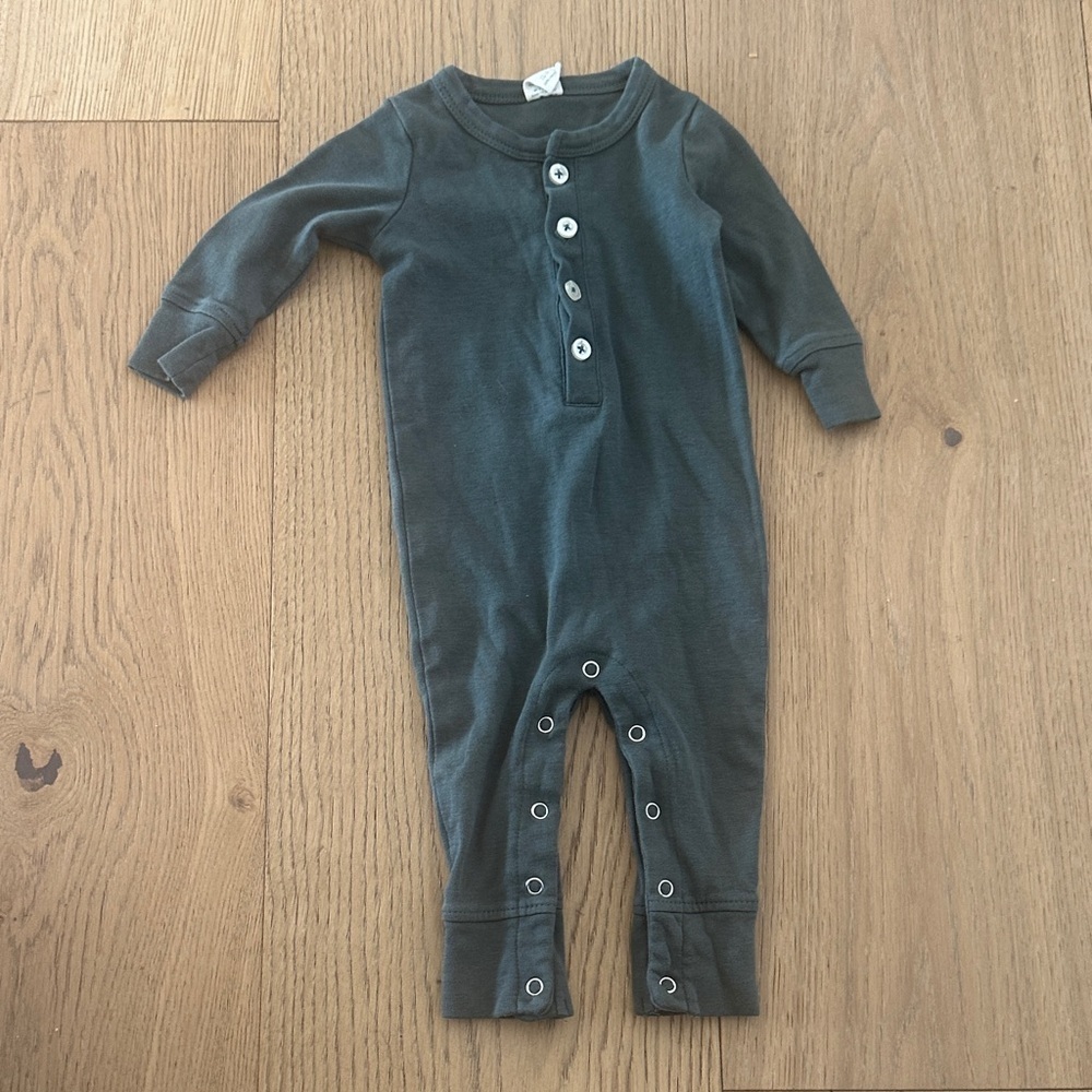 Kate Quinn olive green Kids One Piece 12m